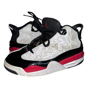 Big Boys Nike Air Jordan Black/Red/White “Dub Zero” Sneakers - 4Y